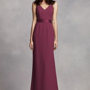 EUC Vera Wang Wine Bridesmaid Dress Size 0